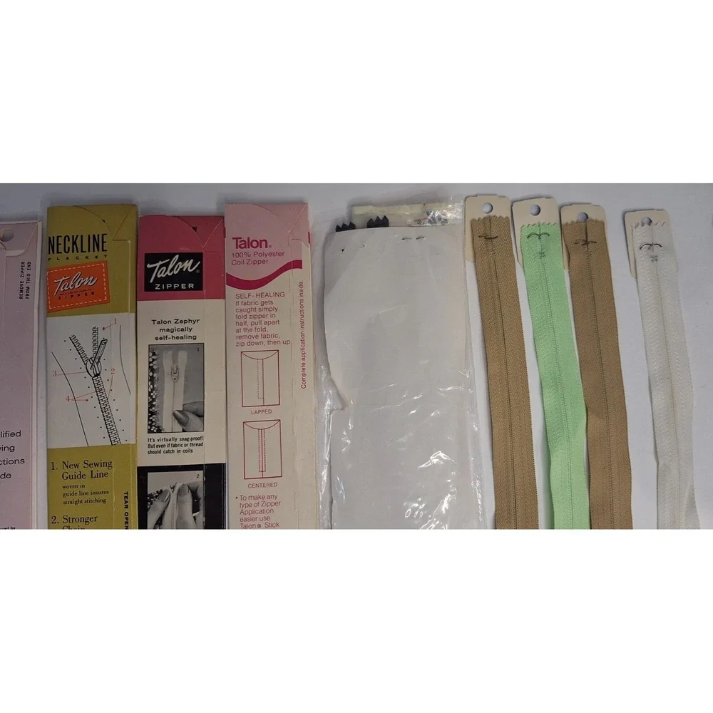 Lot of 12 Vtg‎ Zippers 7 Inches Talon Coats And Clark